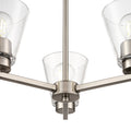 15'' Strayhan Brushed Nickel 3 Light Chandelier