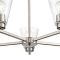 15'' Strayhan Brushed Nickel 5 Light Chandelier