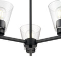 15'' Strayhan Matte Black 3 Light Chandelier