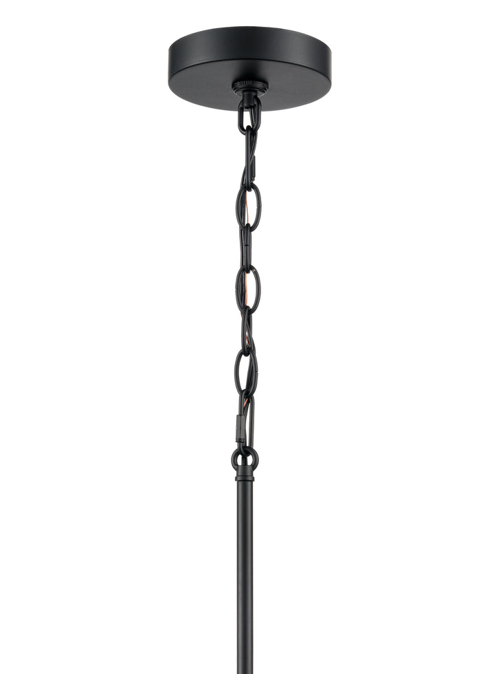 15'' Strayhan Matte Black 3 Light Chandelier