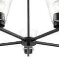 15'' Strayhan Matte Black 5 Light Chandelier