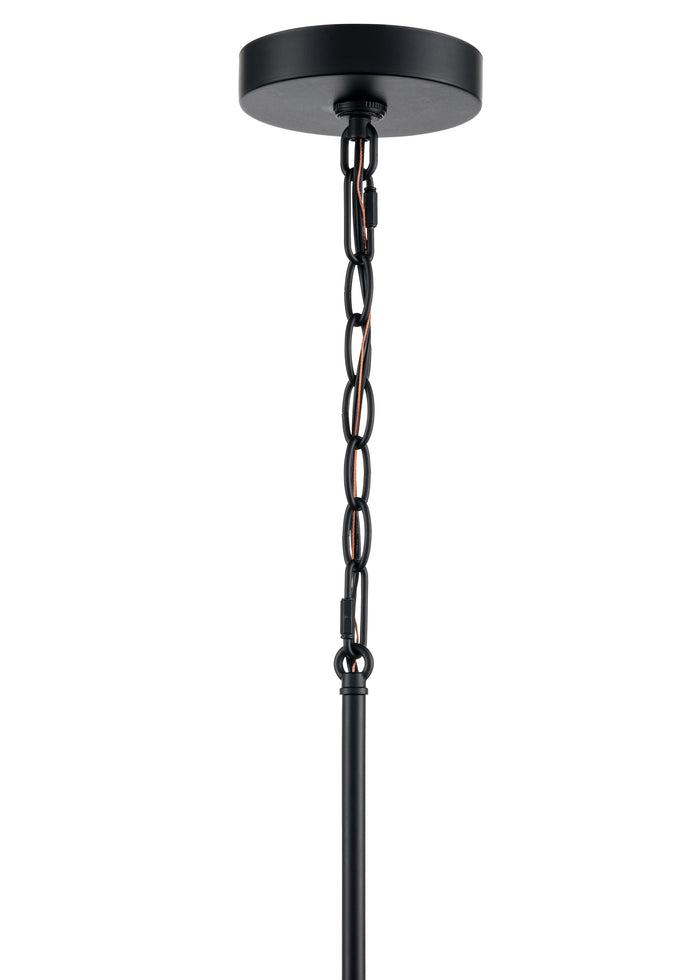 15'' Strayhan Matte Black 5 Light Chandelier