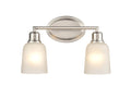 15.25'' Amberle Brushed Nickel 2 Light Bath Vanity