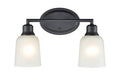 15.25'' Amberle Matte Black 2 Light Bath Vanity