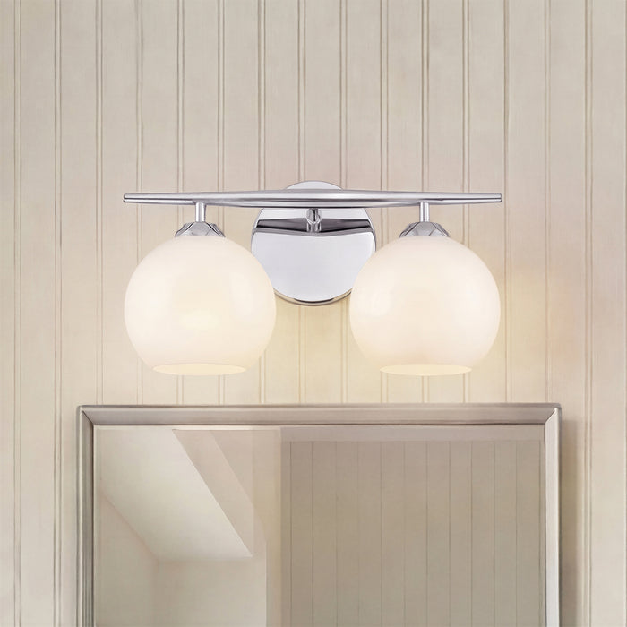 15.25'' Kimorra Chrome 2 Light Bath Vanity