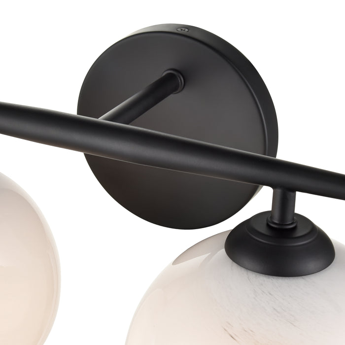 15.25'' Kimorra Matte Black 2 Light Bath Vanity