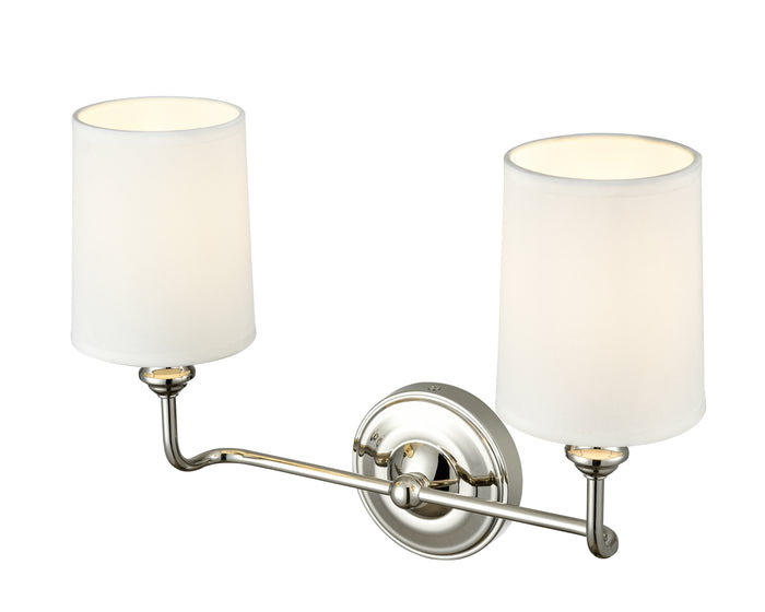 15.25'' Leena Polished Nickel 2 Light Bath Vanity