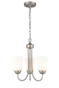 15.5'' Ivey Lake Satin Nickel 3 Light Chandelier