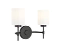 15.5'' Keylee Matte Black 2 Light Bath Vanity