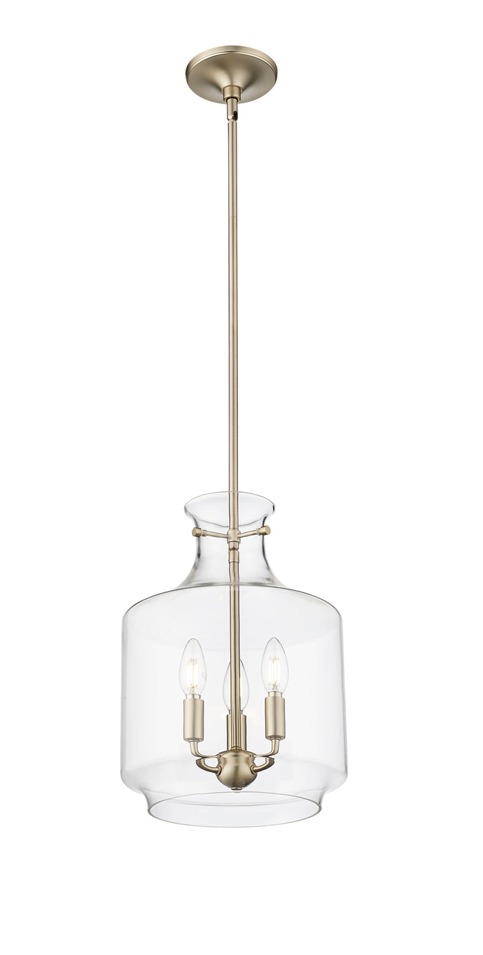 15.5'' Mahannah Modern Gold 3 Light Pendant