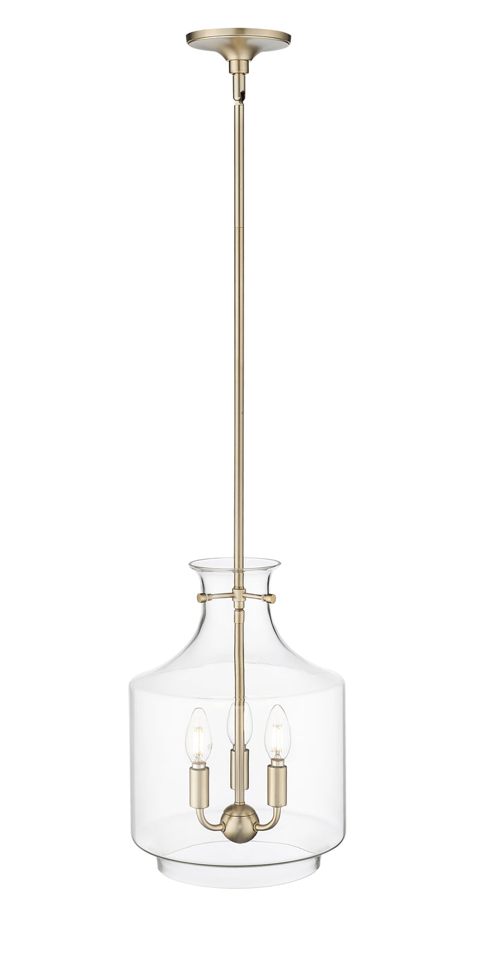15.5'' Mahannah Modern Gold 3 Light Pendant