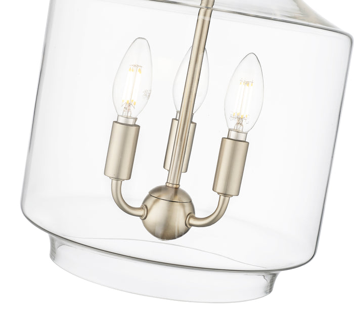 15.5'' Mahannah Modern Gold 3 Light Pendant
