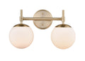 15.5''  Modern Gold 2 Light Bath Vanity
