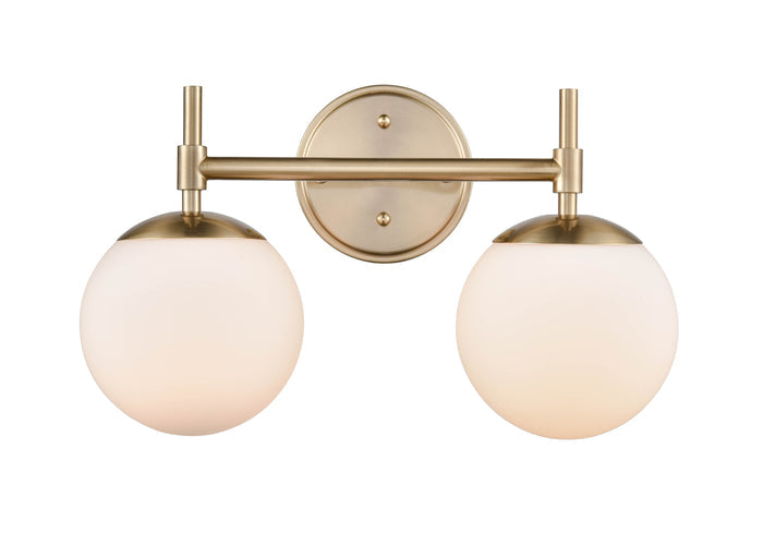 15.5''  Modern Gold 2 Light Bath Vanity