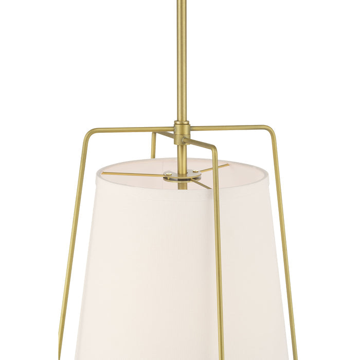 15.5'' Vellinor Vintage Brass 1 Light Pendant