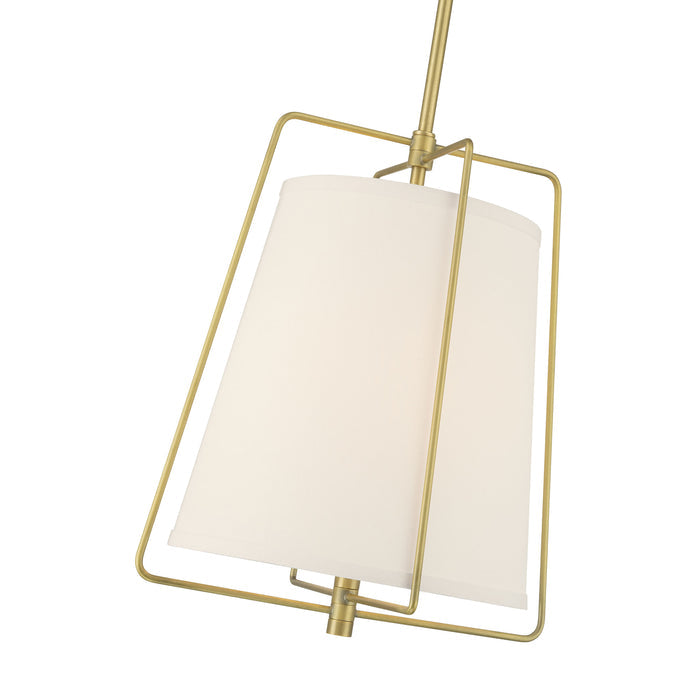 15.5'' Vellinor Vintage Brass 1 Light Pendant