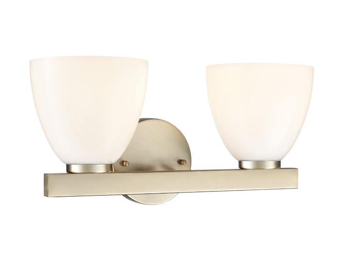 15.75'' Apria Modern Gold 2 Light Bath Vanity