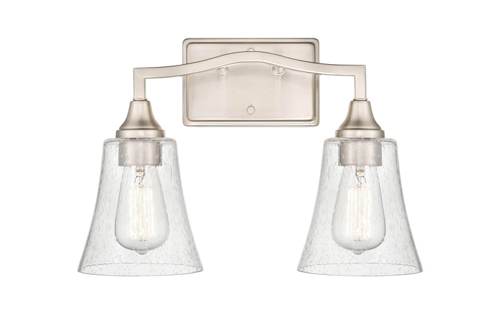 15.75'' Caily Brushed Nickel 2 Light Bath Vanity