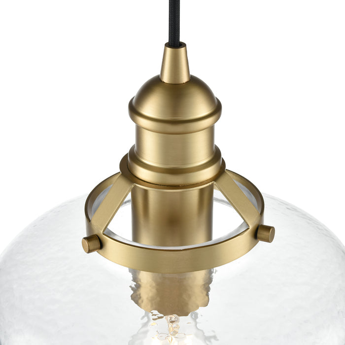 15.75'' Khrisa Vintage Brass 1 Light Pendant