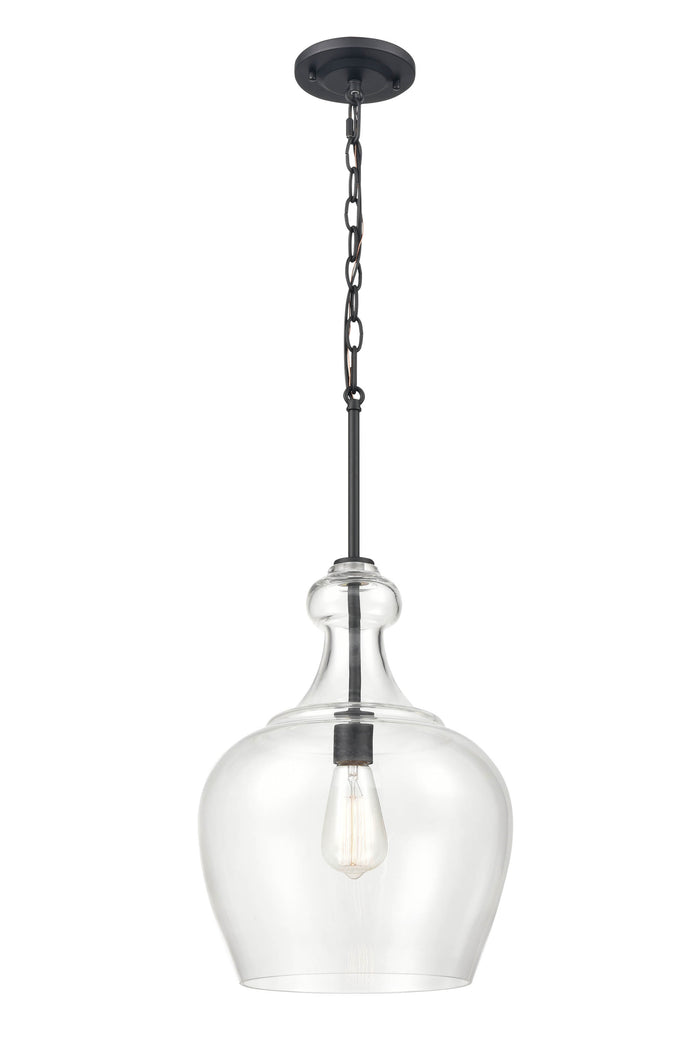 16'' Corra Matte Black 1 Light Pendant