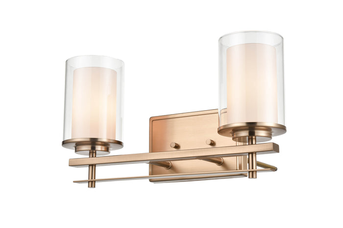16'' Huderson Modern Gold 2 Light Bath Vanity