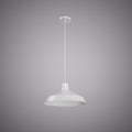 Matte White 16" Dome Pendant Light  Dimmable