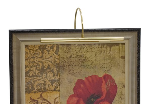 16-inch Advent Polished Brass Plug-In Picture Light