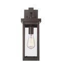 16-inch Barkeley Powder Coated Bronze 1-Light Outdoor Wall Sconce with Clear Glass