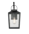16-inch Devens Powder Coated Black 1-Light Outdoor Wall Sconce
