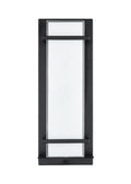 16-inch Powder Coated Black Outdoor Wall Sconce
