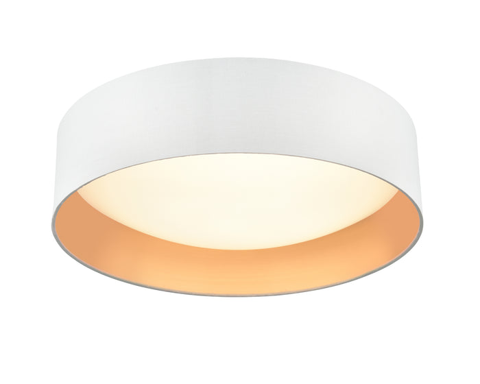 16-inch Rosata White Flush Mount Ceiling Light