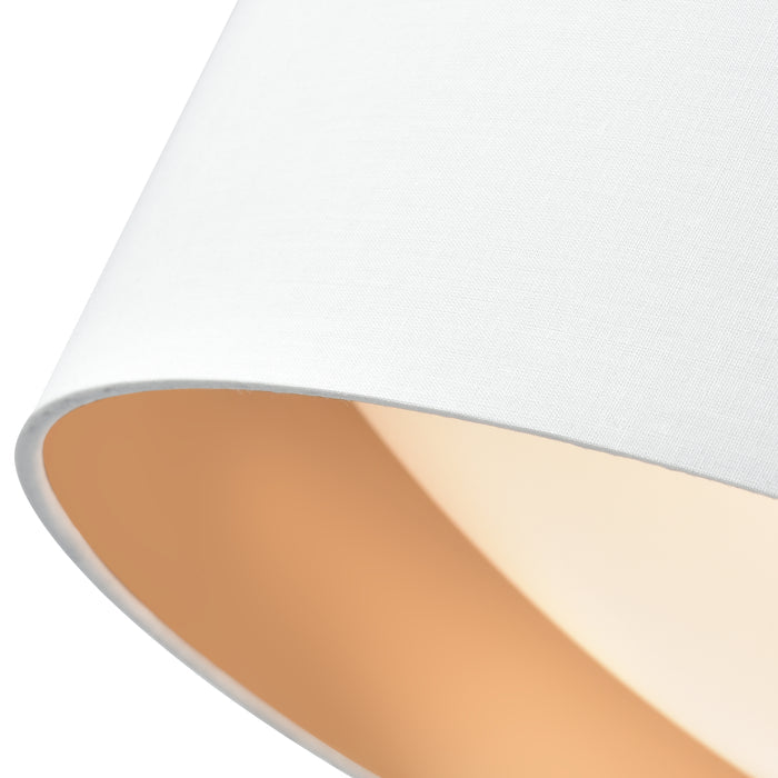 16-inch Rosata White Flush Mount Ceiling Light