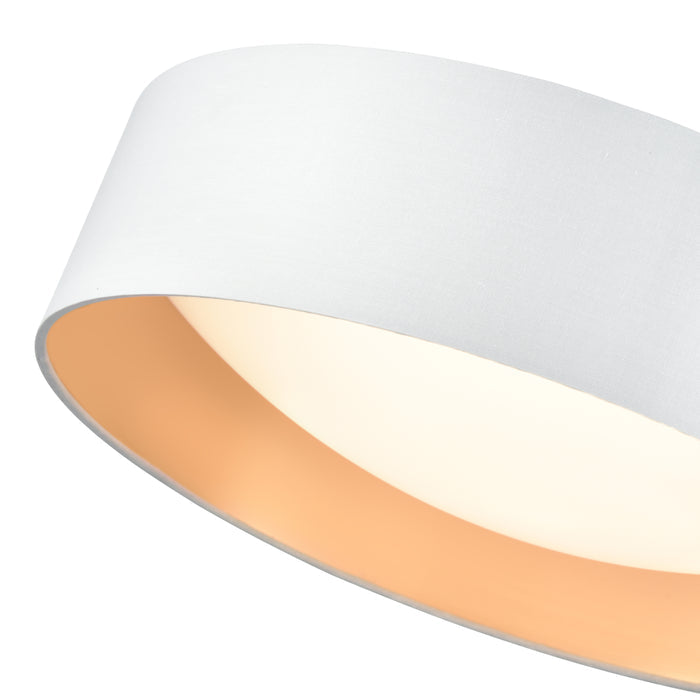 16-inch Rosata White Flush Mount Ceiling Light