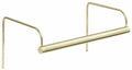 16-inch Slim-Line Polished Brass Plug-In Picture Light