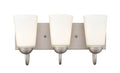16'' Ivey Lake Satin Nickel 3 Light Bath Vanity