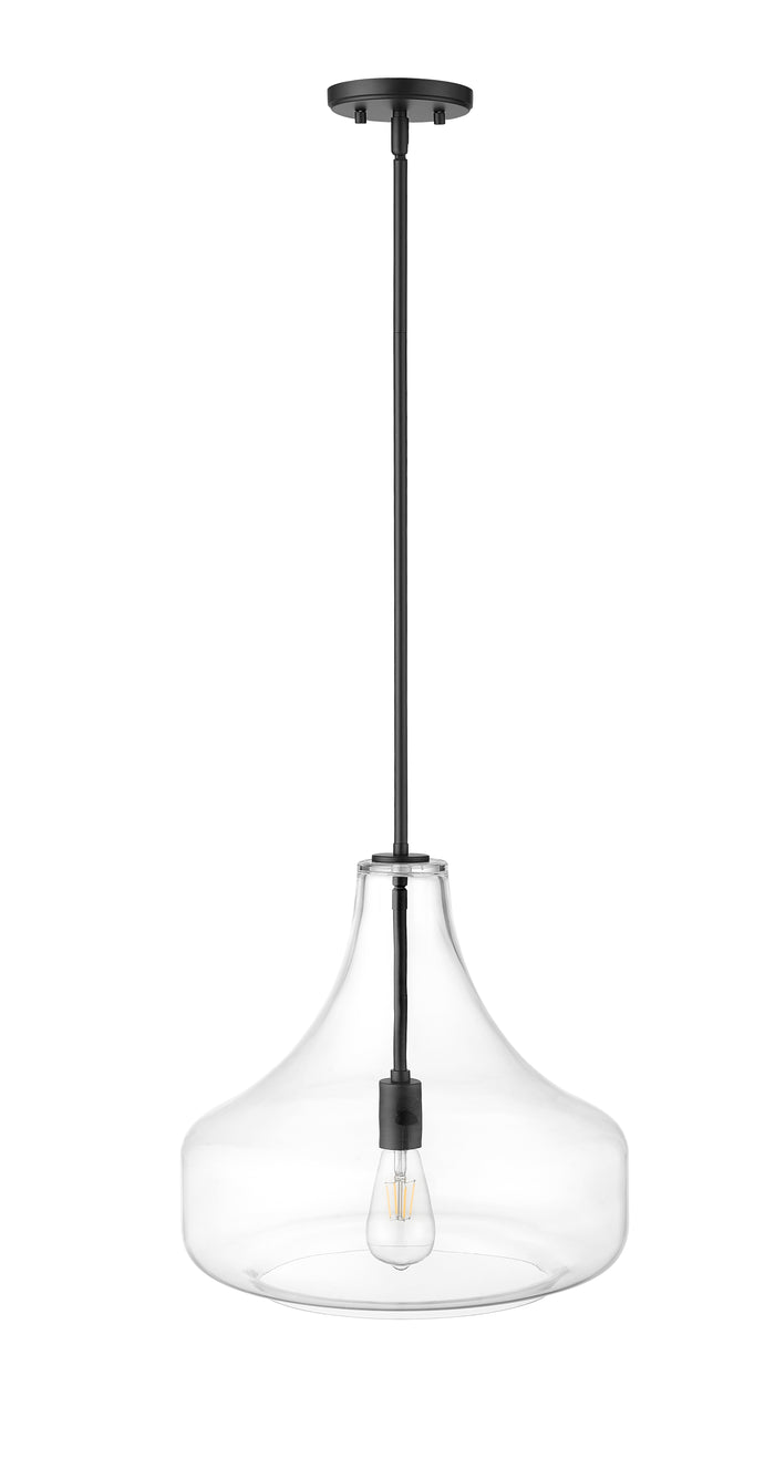 16'' Madelynn Matte Black 1 Light Pendant