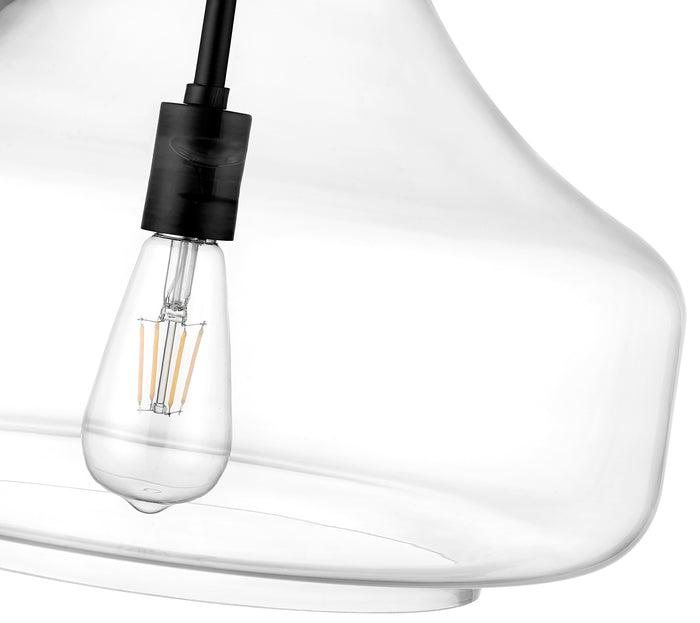16'' Madelynn Matte Black 1 Light Pendant