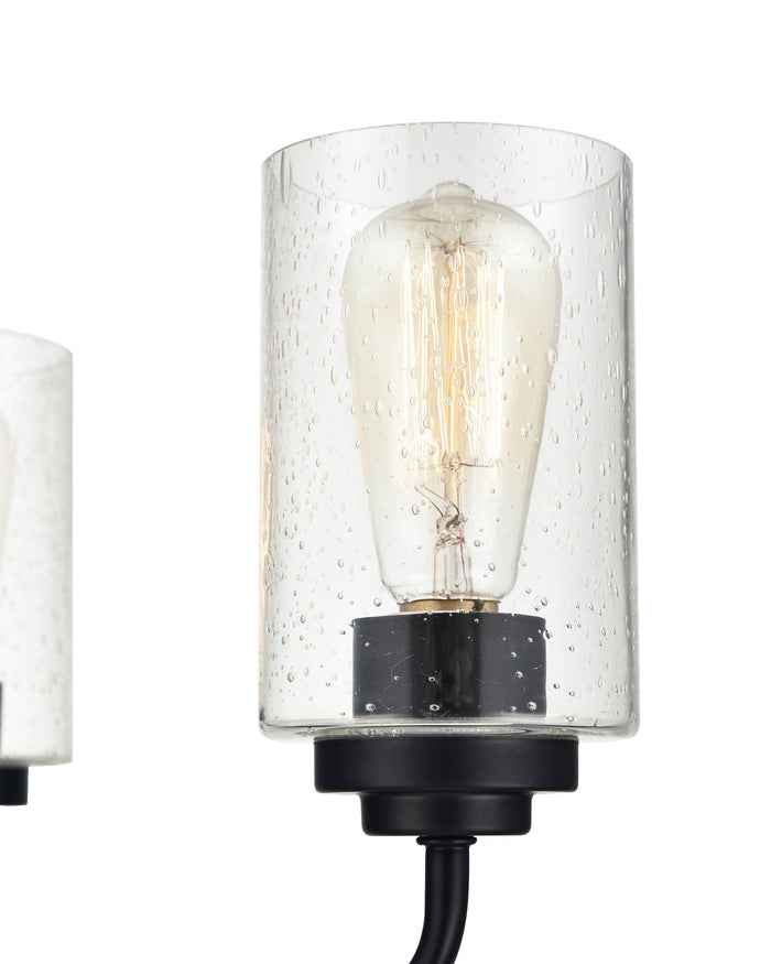 16'' Moven Matte Black 3 Light Chandelier
