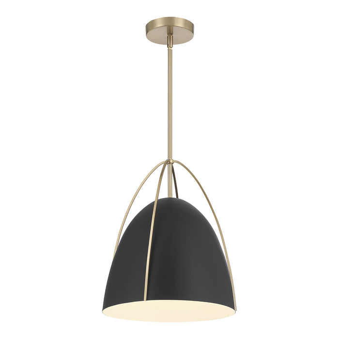16'' Pomelle Matte Black 1 Light Pendant