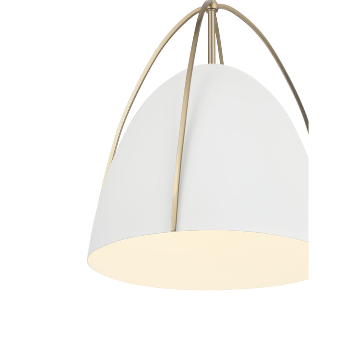 16'' Pomelle Matte White 1 Light Pendant