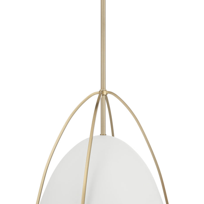 16'' Pomelle Matte White 1 Light Pendant