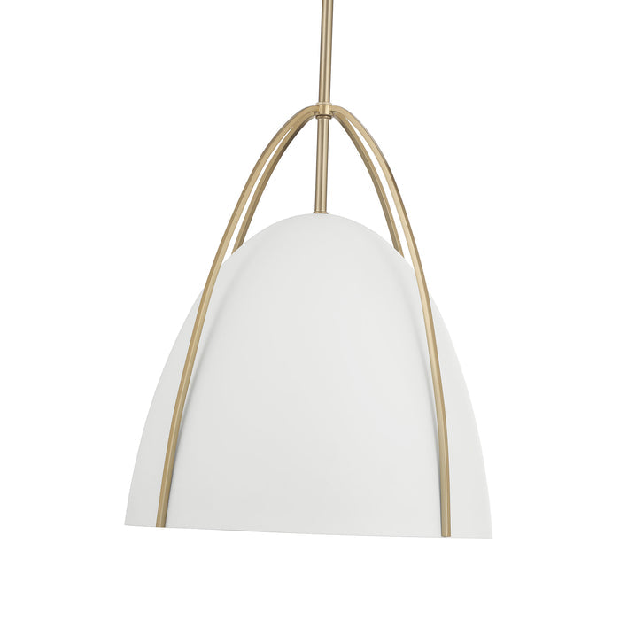 16'' Pomelle Matte White 1 Light Pendant