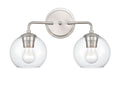 16'' Solmer Brushed Nickel 2 Light Bath Vanity