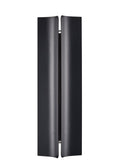 16.14-inch Powder Coated Black Outdoor Wall Sconce