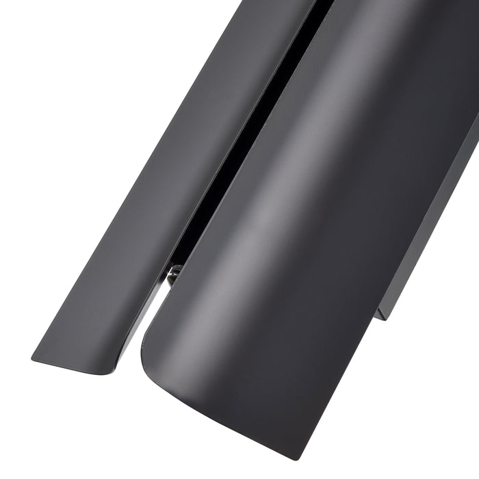 16.14-inch Powder Coated Black Outdoor Wall Sconce