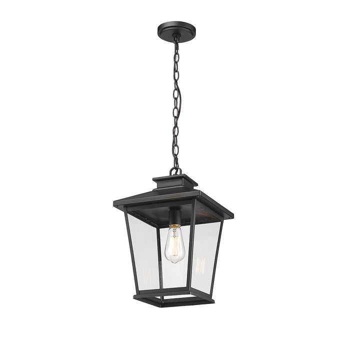 16.3'' Bellmon Powder Coated Black 1 Light Hanging Lantern