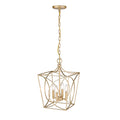 16.3'' Tracy Painted Modern Gold 4 Light Pendant