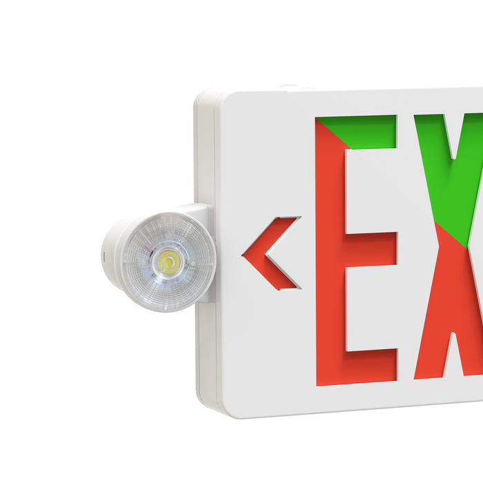 16.75-inch White Exit and Emergency Combo Light with 2.8W Output
