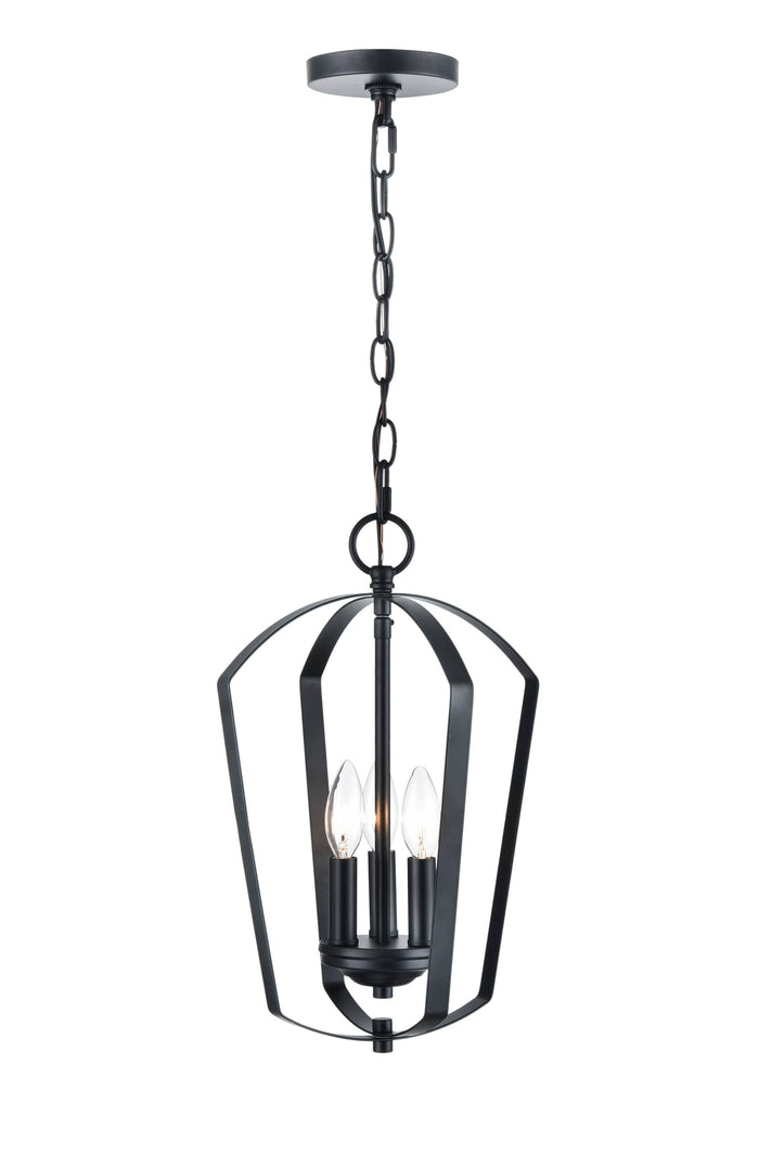 16.75'' Ivey Lake Matte Black 3 Light Pendant