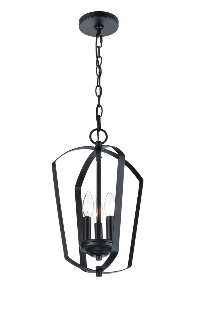 16.75'' Ivey Lake Matte Black 3 Light Pendant